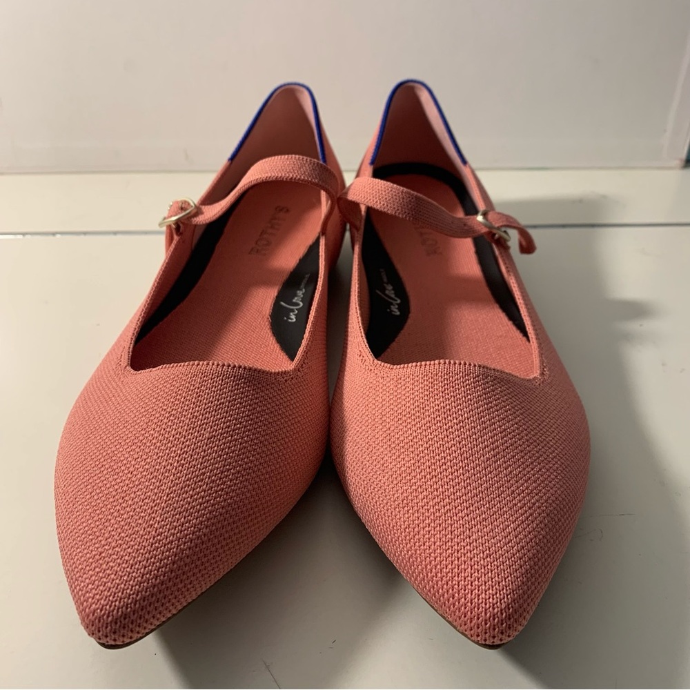 Rothy’s tulip pink May Jane ll flats sz 11 - Picture 12 of 15